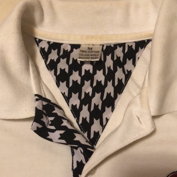 Custom Alabama Houndstooth Polo Shirt sz medium - Picture 4 of 5